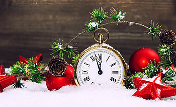 Watch Christmas ball, happy new year, Watch, Christmas, ball HD wallpaper