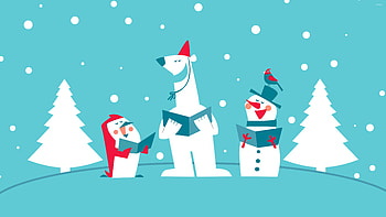 Funny Christmas carol group jpg HD wallpaper