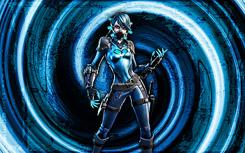 Slurpentine, blue grunge background, Fortnite, vortex, Fortnite characters, Slurpentine Skin, Fortnite Battle Royale, Slurpentine Fortnite HD wallpaper