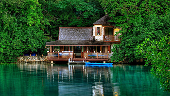 Lake House, Houses HD wallpaper