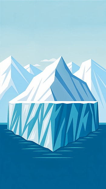 Serene Glacier: A Stunning , mountain, water, blue HD phone wallpaper