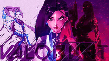 Valorant, magenta, art HD wallpaper
