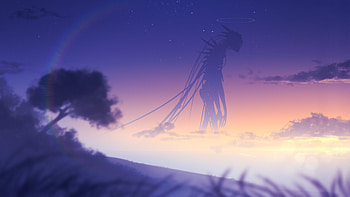 A Giant In The Twilight Sky, artist, artwork, digital-art, ai, giant, art, deviantart HD wallpaper