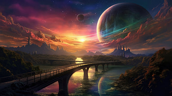 Bridge To Tomorrow, artist, artwork, digital-art, deviantart HD wallpaper