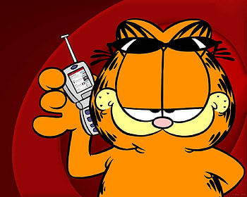 MOBLE , moble, cat, garfield, , cell HD wallpaper