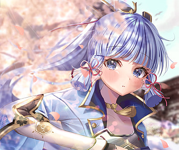 Kamisato Ayaka, Kamisato Ayaka (Genshin Impact), video game, Genshin Impact HD wallpaper