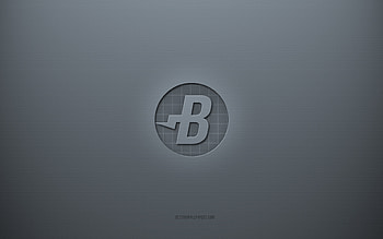 Burstcoin logo, gray creative background, Burstcoin sign, gray paper texture, Burstcoin, gray background, Burstcoin 3d sign HD wallpaper