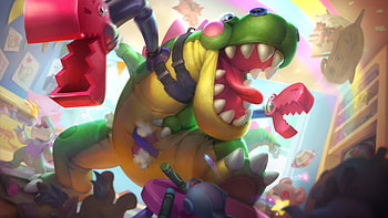 Toy Terror Cho'Gath Skin LoL Splash Art PC, Video Game, League Of Legends, Cho'gath (League Of Legends) HD wallpaper