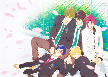 !, sweet, Nagisa Hazuki, Anime boys, Makoto Tachibana, Anime, Rin Matsuoka, Cute, Iwatobi swim club, Cherry Blossoms, Rei Ryugazaki, Nanase Haruka, Cute Anime boys, Kawaii, Sleeping, Glasses HD wallpaper