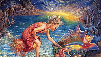 Josephine Wall, Magical discovery, , Artistic wonder HD wallpaper