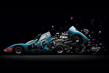 GT40 Disintegrating, ford, gt40, disintegrating, gt HD wallpaper