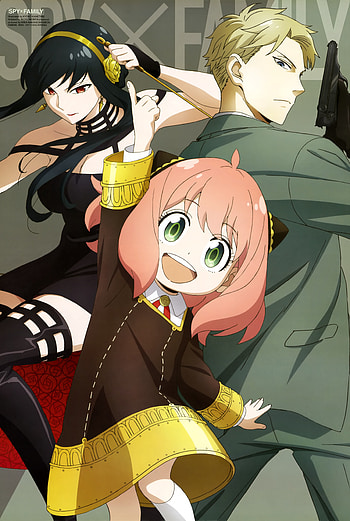Crop Spy X Family for , Anya Forger, Loid Forger, Yor Forger, Cute Family, Happy Background HD phone wallpaper