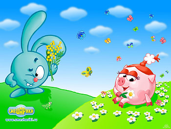 Cartoon, Smeshariki HD wallpaper