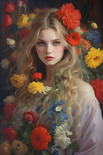 cute girl , artistic HD phone wallpaper