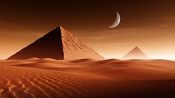 Desert, sand, sky, nature HD wallpaper