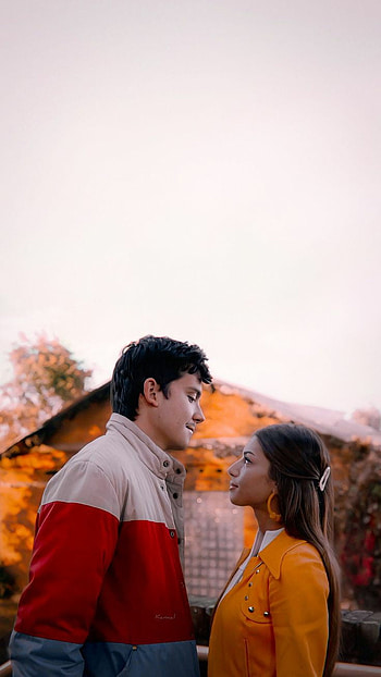Otis and Ruby, orange, sky, otis & ruby, cute couple, netflix, tv show HD phone wallpaper