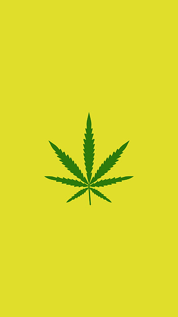 W**d, minimal, green, leaves, minimalistic, cannabis, marijuana, stone HD phone wallpaper