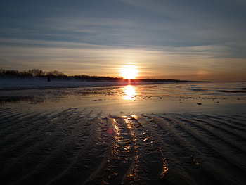 Landscape, Sunset, Sky, Sea, Sun HD wallpaper