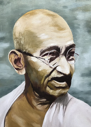 Artwork, Mahatma Gandhi HD phone wallpaper