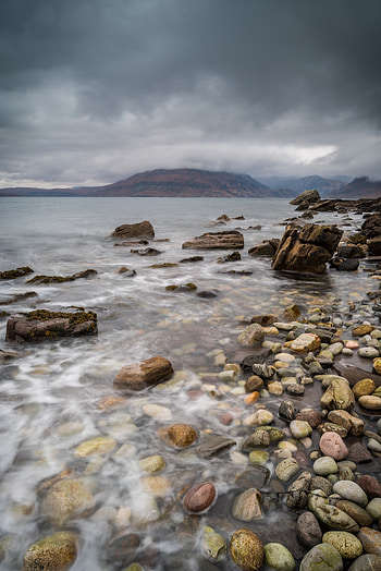 Nature, Stones, Mountains, Fog HD phone wallpaper