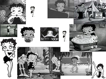 Classic Betty, classic, white, black, betty boop HD wallpaper
