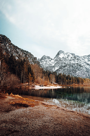 Landscape, Nature, Mountains, Snow, Lake HD phone wallpaper