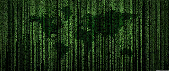 Green Matrix Code World Map Ultra Background for U TV : Multi Display, Dual Monitor : Tablet : Smart, Matrix Dual Screen HD wallpaper