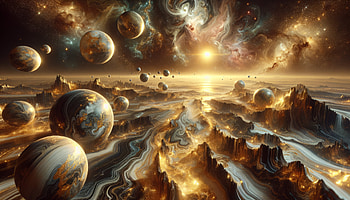 Epic Space Fantasy, space, planet, cosmic landscape, fantasy, universe, space fantasy HD wallpaper