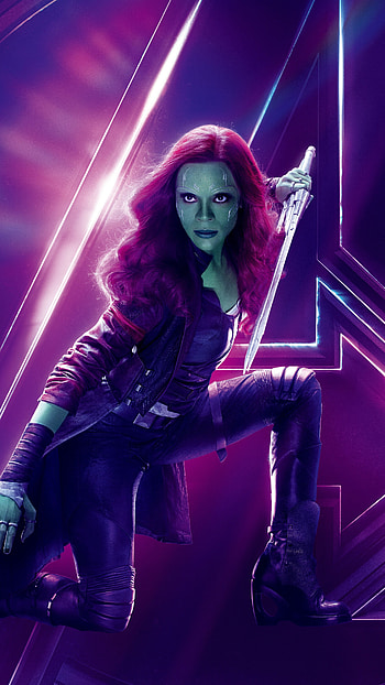 Gamora, hollywood actress, marvel comics HD phone wallpaper