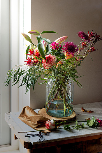 Flowers, Bouquet, Vase HD phone wallpaper