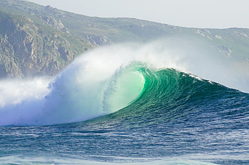 Quad Nature: Emerald Ocean Wave, nature, wave HD wallpaper