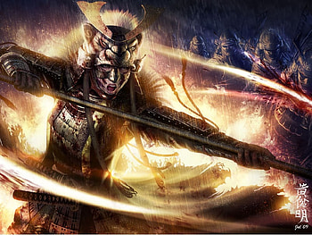 Matsu Kita by Mario Wibisono, abstract, fantasy, woman, warrior HD wallpaper