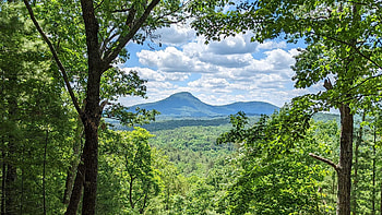 Smithgall Woods, Georgia, sky, trees, landscape, clouds, mountains, usa HD wallpaper