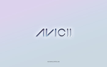 Avicii logo, cut out 3d text, white background, Avicii 3d logo, Avicii emblem, Avicii, embossed logo, Avicii 3d emblem HD wallpaper