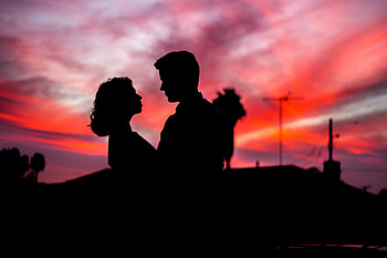 Twilight, Love, Dark, Couple, Pair, Silhouettes, Dusk, Romance HD wallpaper
