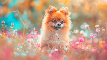 Cute Pomeranian Dog for, Pomeranian HD wallpaper