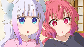 Kanna & Ilulu — Dragon Maid | Lonely Dragons of Miss Kobayashi | Heartfelt Dragon Duo, Anime, Miss Kobayashi's Dragon Maid, Miss Kobayashi’s Dragon Maid: A Lonely Dragon Wants To Be Loved, Kanna Kamui, Ilulu (Miss Kobayashi's Dragon Maid) HD wallpaper
