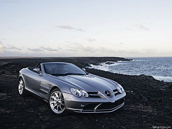 Mercedes SLR McLaren, sky, mclaren, mercedes, beach HD wallpaper