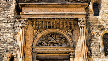 The beauty of intricate carvings - St. George's Basilica, Prague, Czech Republic., carving, Basilica, religious HD wallpaper