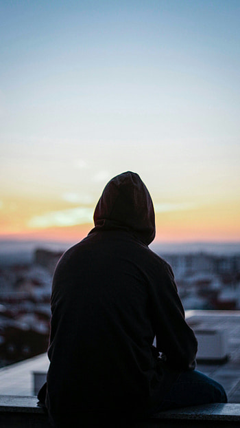 Sad Alone, cloud, sky HD phone wallpaper