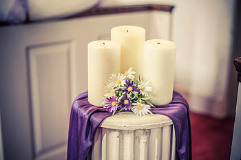Flowers, Candles, Miscellanea, Miscellaneous, Composition HD wallpaper