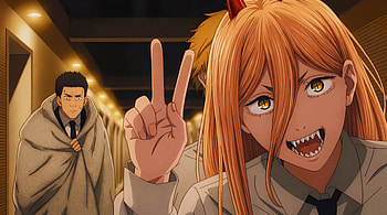 Chainsaw Man - Power With Peace Sign, Chainsaw Man, Power (Chainsaw Man), Peace Sign, Anime, Funny, Funny Anime HD wallpaper