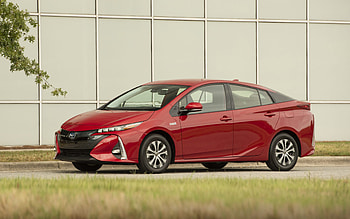 2022, Toyota Prius Prime Limited, , front view, exterior, new red Toyota Prius, Japanese cars, Toyota HD wallpaper