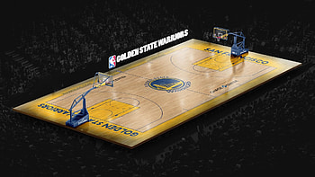 Golden State Warriors, texture, NBA court, Basketball game HD wallpaper