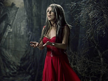 woman singing a love song, emotions, woman, red, beauty HD wallpaper