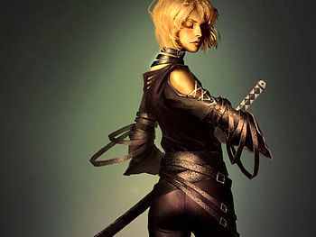 Hanzo Sword, women, katana, sword, fantasy HD wallpaper