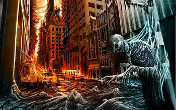 Aftermath of the Holocaust, horror, destruction, dark, death HD wallpaper