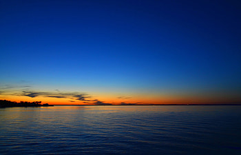 Nature, Sunset, Sea, Horizon HD wallpaper