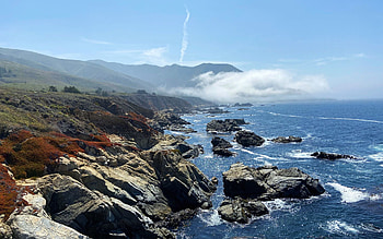 Big Sur, California, rocks, ocean, coast, landscape, sky, usa HD wallpaper