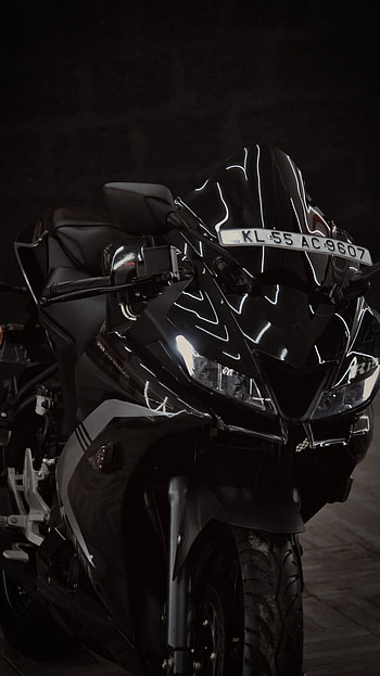 R15 Bike, Black Theme HD phone wallpaper
